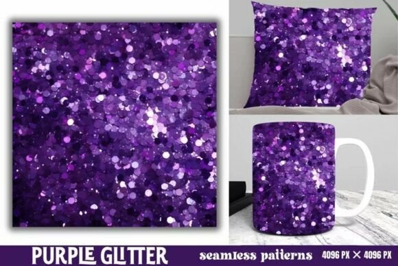 Download Purple Glitter Background Digital Paper - Premium Bundle