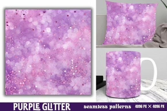 Download Purple Glitter Background Digital Paper - Premium Bundle