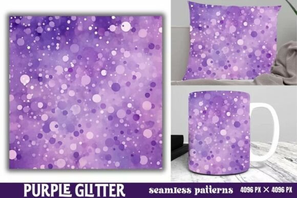 Download Purple Glitter Background Digital Paper - Premium Bundle