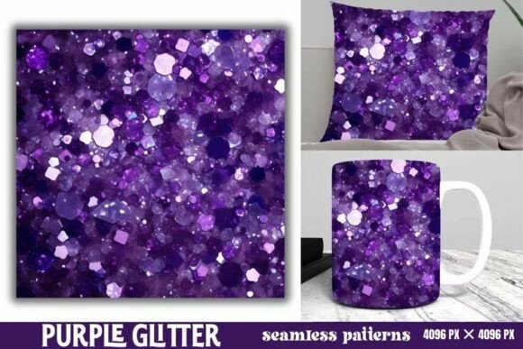 Download Purple Glitter Background Digital Paper - Premium Bundle
